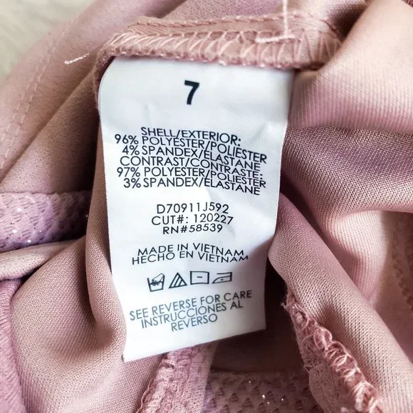 Speechless Pink Glitter Mini Dress | NWOT Cocktail / Formal | Size 7 - Picture 8 of 9